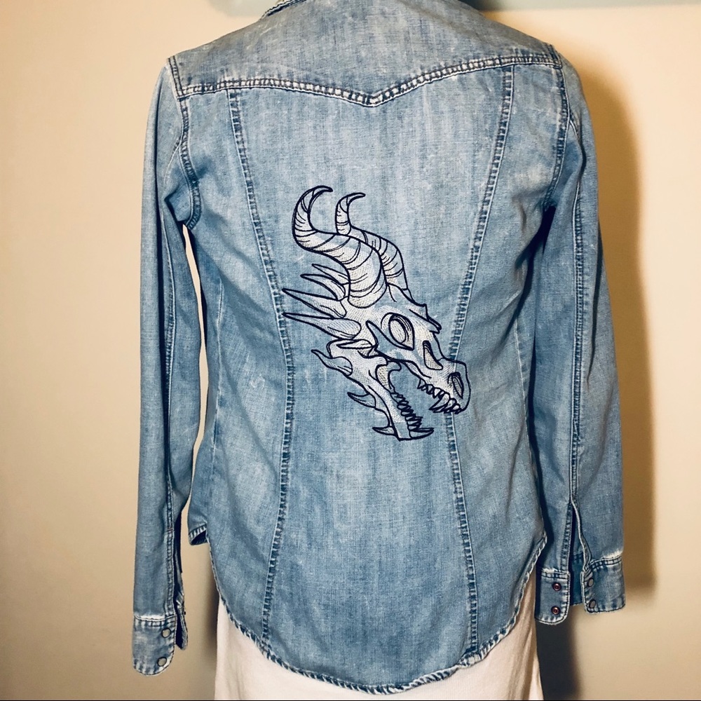 2 ITEMS! UP Cycled Dragon Denim AND Tank